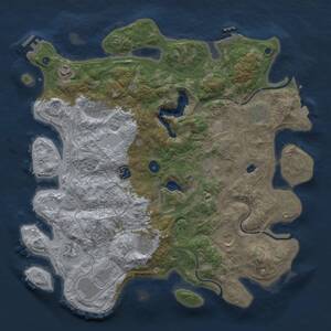Thumbnail Rust Map: Procedural Map, Size: 4250, Seed: 1614944338, 16 Monuments