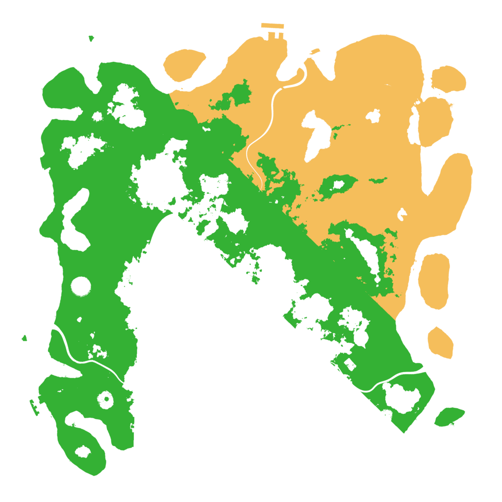 Biome Rust Map: Procedural Map, Size: 4500, Seed: 961727999
