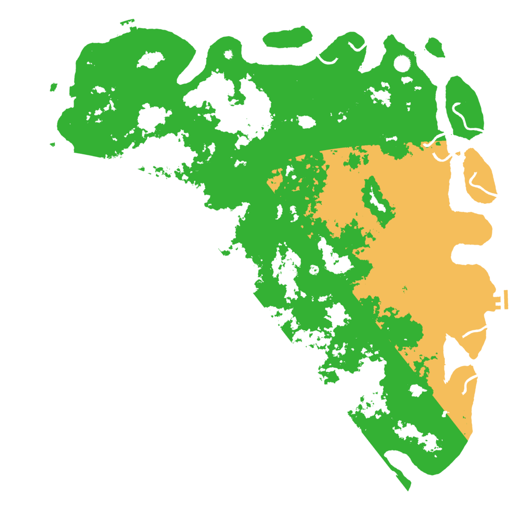 Biome Rust Map: Procedural Map, Size: 5500, Seed: 154783255