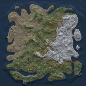 Thumbnail Rust Map: Procedural Map, Size: 4750, Seed: 521339717, 17 Monuments