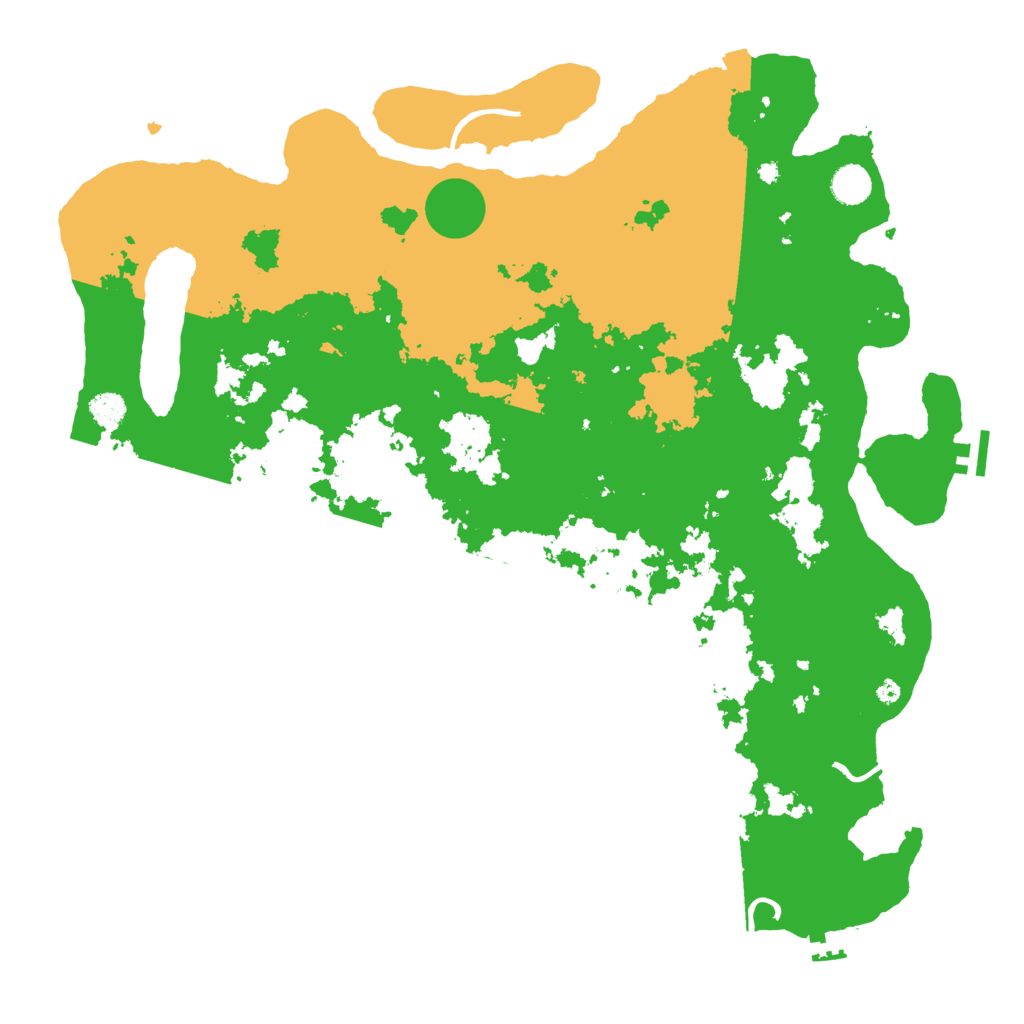 Biome Rust Map: Procedural Map, Size: 4500, Seed: 1758893627