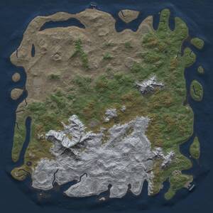 Thumbnail Rust Map: Procedural Map, Size: 6000, Seed: 12903478, 17 Monuments