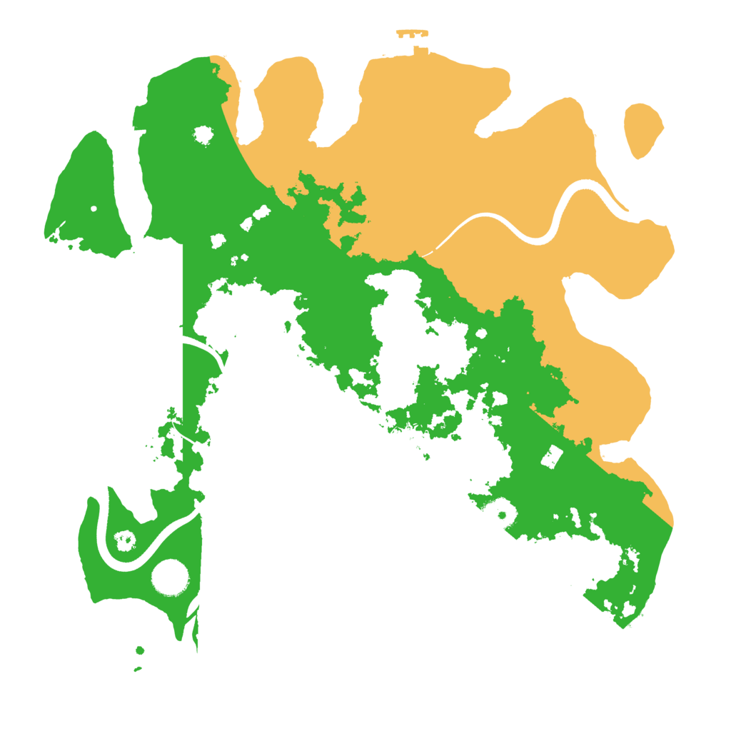 Biome Rust Map: Procedural Map, Size: 3500, Seed: 257885