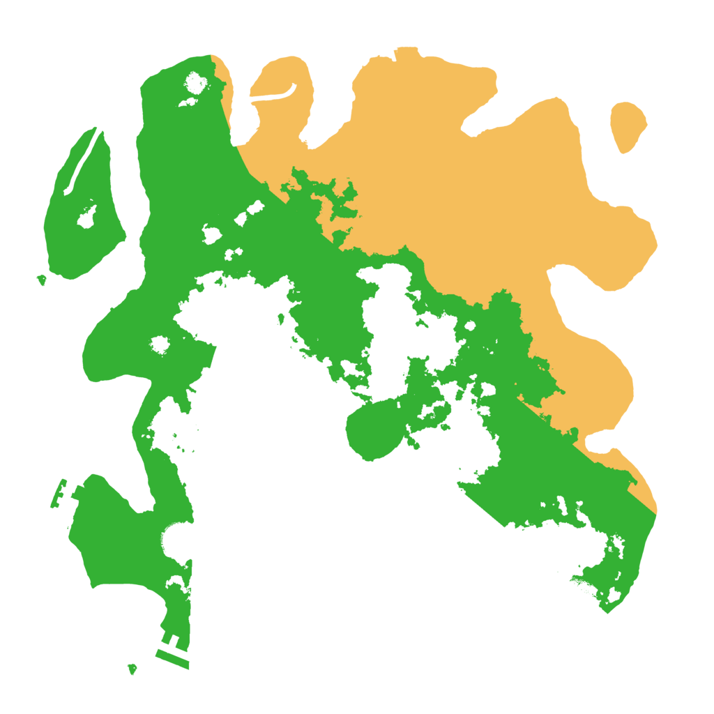 Biome Rust Map: Procedural Map, Size: 3500, Seed: 257885