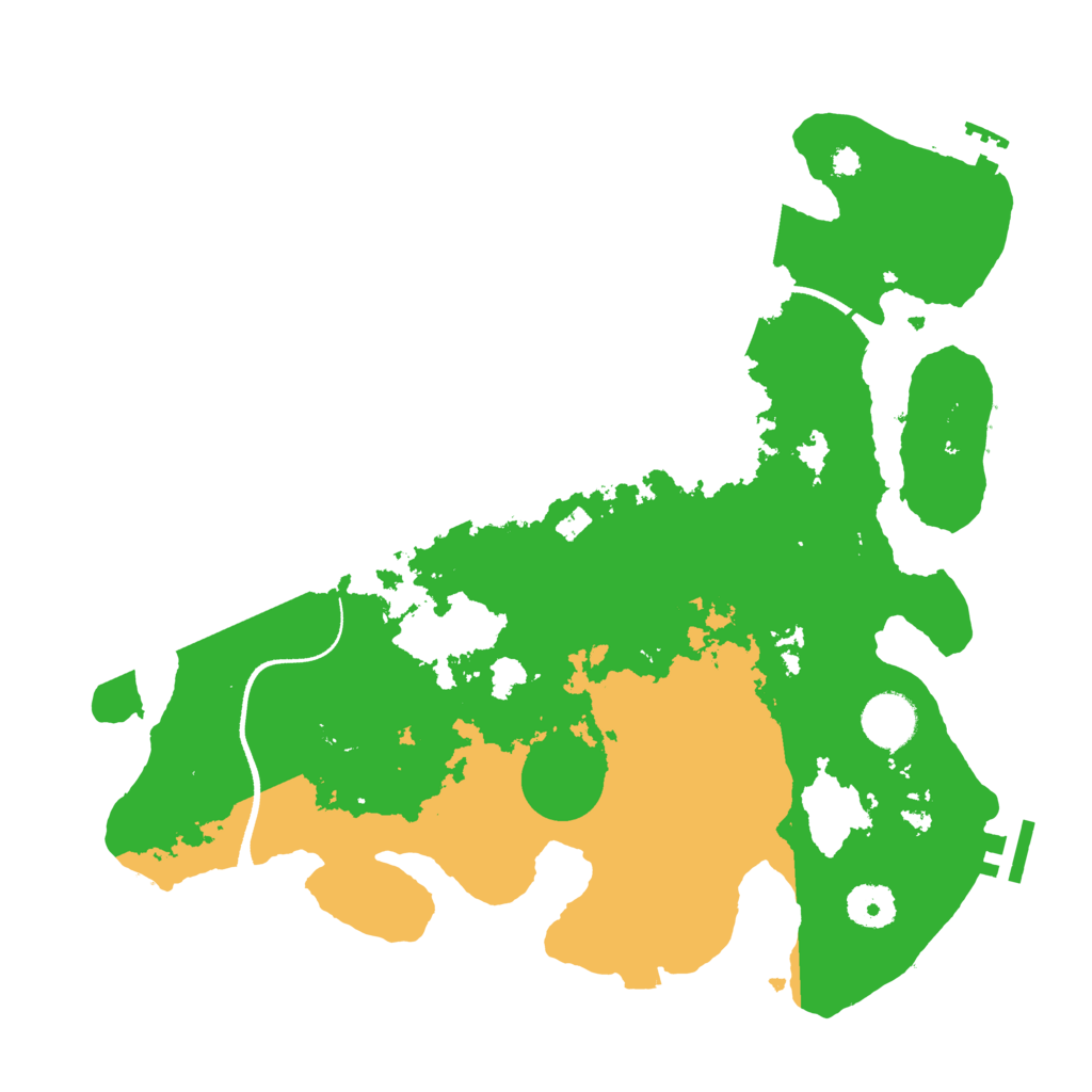 Biome Rust Map: Procedural Map, Size: 3500, Seed: 165622843