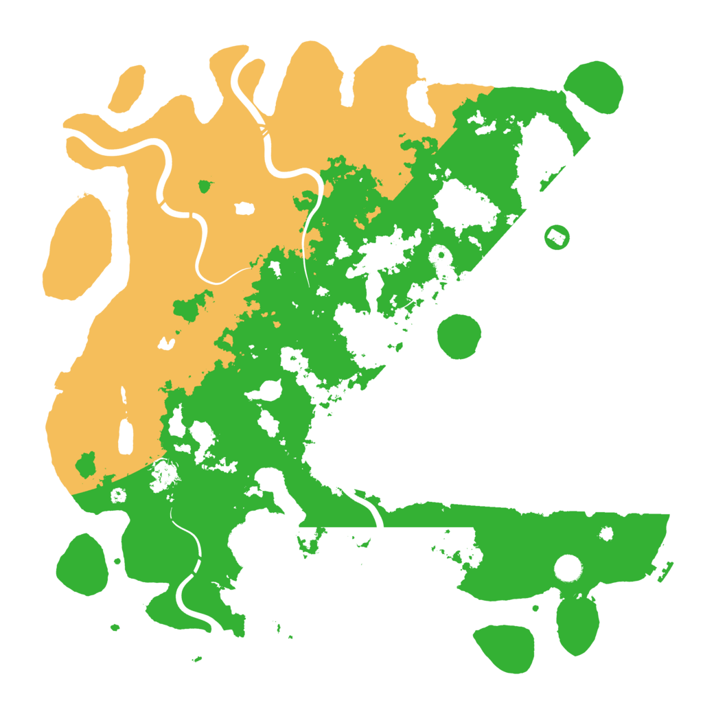 Biome Rust Map: Procedural Map, Size: 4500, Seed: 288461209