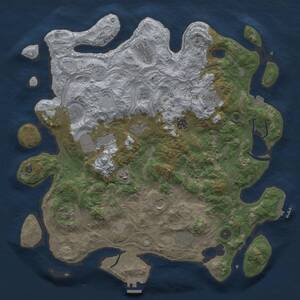 Thumbnail Rust Map: Procedural Map, Size: 4250, Seed: 472676937, 17 Monuments