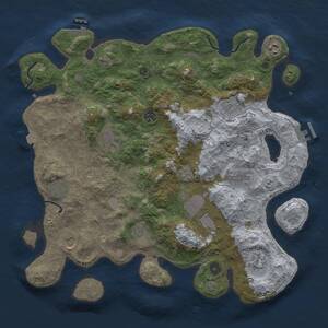 Thumbnail Rust Map: Procedural Map, Size: 4000, Seed: 94823102, 17 Monuments