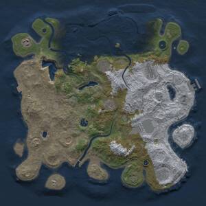 Thumbnail Rust Map: Procedural Map, Size: 4000, Seed: 94823102, 15 Monuments