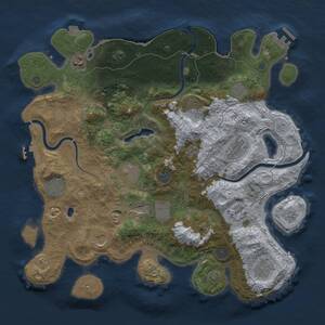 Thumbnail Rust Map: Procedural Map, Size: 4000, Seed: 94823102, 19 Monuments