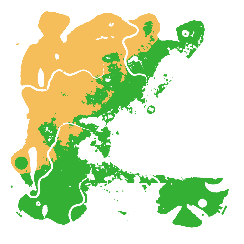 Biome Rust Map: Procedural Map, Size: 5000, Seed: 432131