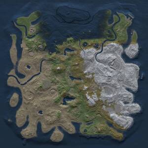Thumbnail Rust Map: Procedural Map, Size: 4500, Seed: 1320989951, 17 Monuments