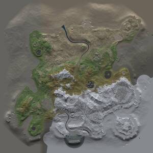 Thumbnail Rust Map: Procedural Map, Size: 3000, Seed: 958429897, 10 Monuments