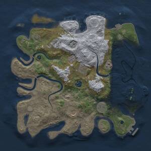 Thumbnail Rust Map: Procedural Map, Size: 3500, Seed: 737926944, 13 Monuments