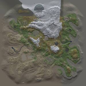 Thumbnail Rust Map: Procedural Map, Size: 3500, Seed: 737926944, 14 Monuments