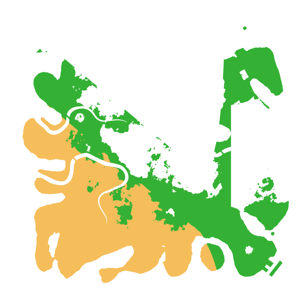 Biome Rust Map: Procedural Map, Size: 3500, Seed: 737926944