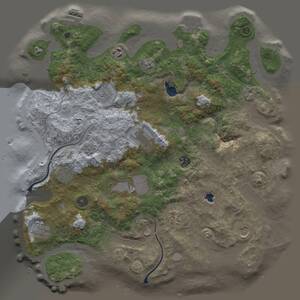 Thumbnail Rust Map: Procedural Map, Size: 4000, Seed: 90882063, 16 Monuments