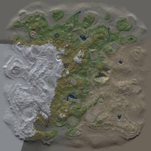 Thumbnail Rust Map: Procedural Map, Size: 4500, Seed: 1661419472, 17 Monuments