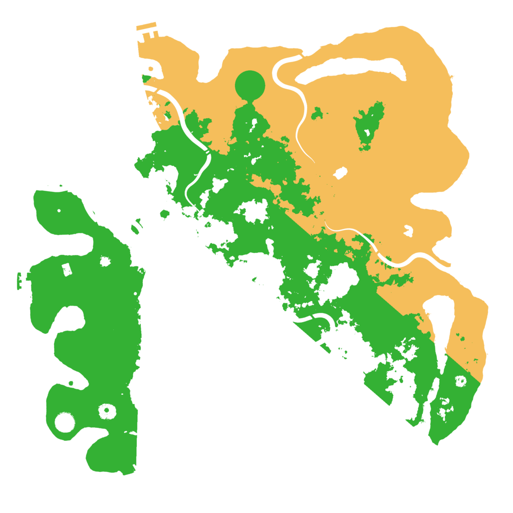 Biome Rust Map: Procedural Map, Size: 4500, Seed: 731273764