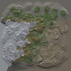 Thumbnail Rust Map: Procedural Map, Size: 3500, Seed: 764034706, 14 Monuments