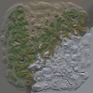 Thumbnail Rust Map: Procedural Map, Size: 6000, Seed: 12798, 17 Monuments