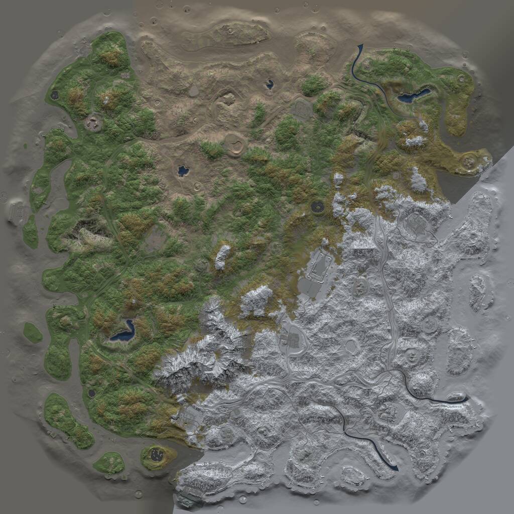 Rust Map: Procedural Map, Size: 6000, Seed: 12798, 17 Monuments