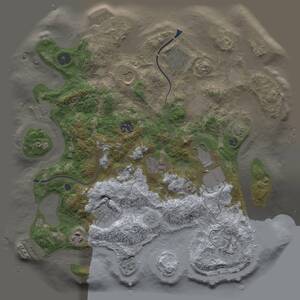 Thumbnail Rust Map: Procedural Map, Size: 3500, Seed: 875013873, 16 Monuments