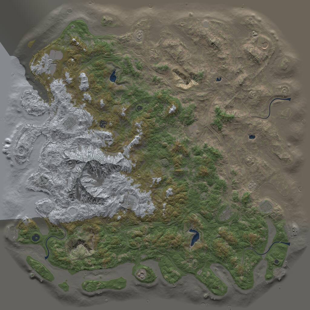 Rust Map: Procedural Map, Size: 6000, Seed: 1449028788, 17 Monuments