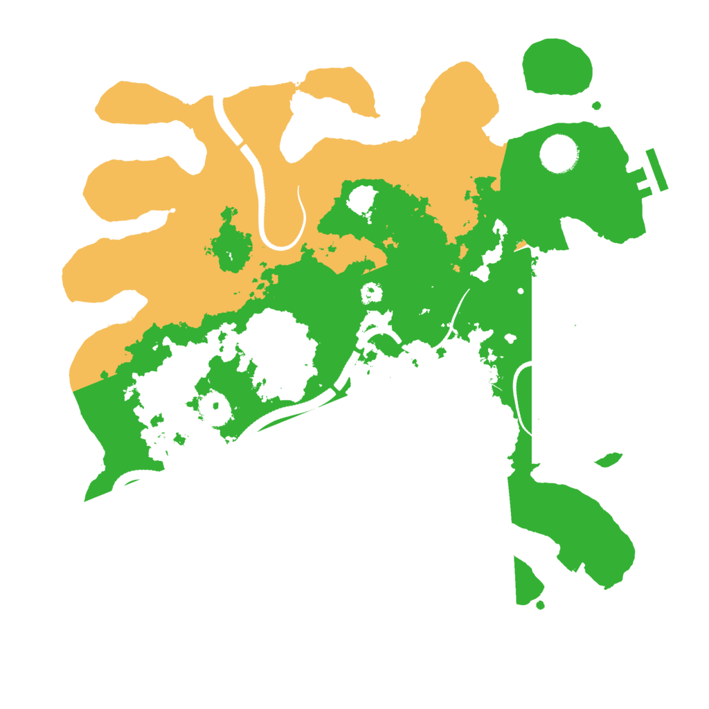 Biome Rust Map: Procedural Map, Size: 3300, Seed: 405437659