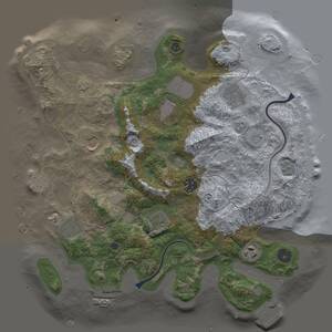 Thumbnail Rust Map: Procedural Map, Size: 3500, Seed: 131801274, 14 Monuments