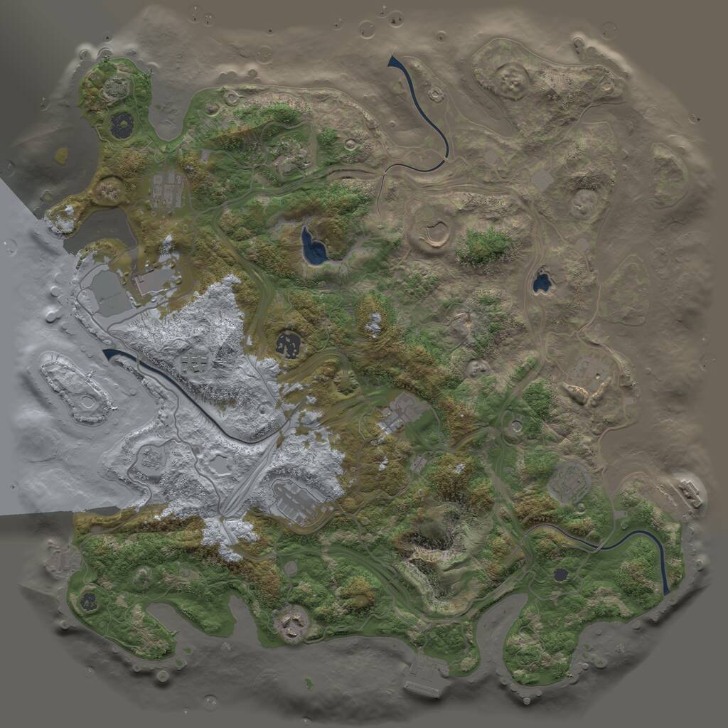 Rust Map: Procedural Map, Size: 4250, Seed: 165147723, 17 Monuments