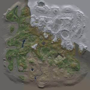 Thumbnail Rust Map: Procedural Map, Size: 4000, Seed: 275704526, 14 Monuments