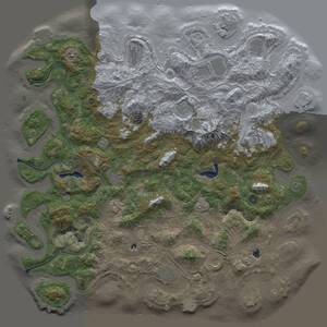 Thumbnail Rust Map: Procedural Map, Size: 5250, Seed: 1234137734, 17 Monuments