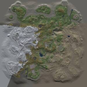 Thumbnail Rust Map: Procedural Map, Size: 4000, Seed: 1141366157, 15 Monuments