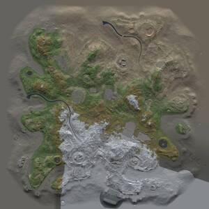 Thumbnail Rust Map: Procedural Map, Size: 3500, Seed: 1274703244, 12 Monuments