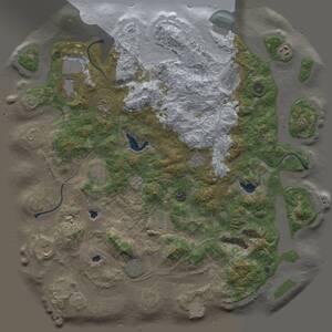 Thumbnail Rust Map: Procedural Map, Size: 4500, Seed: 410544259, 17 Monuments