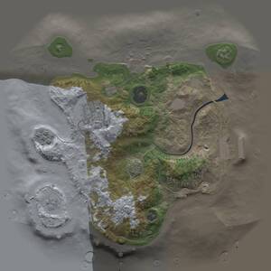 Thumbnail Rust Map: Procedural Map, Size: 2500, Seed: 1614944338, 6 Monuments