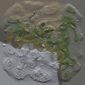 Thumbnail Rust Map: Procedural Map, Size: 3675, Seed: 70000, 14 Monuments