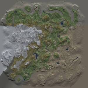 Thumbnail Rust Map: Procedural Map, Size: 4500, Seed: 1365688009, 16 Monuments