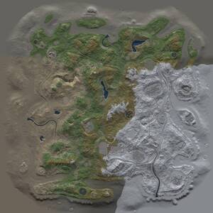 Thumbnail Rust Map: Procedural Map, Size: 4500, Seed: 837002416, 15 Monuments