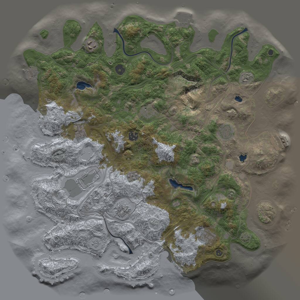 Rust Map: Procedural Map, Size: 4500, Seed: 1979404506, 15 Monuments