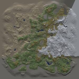 Thumbnail Rust Map: Procedural Map, Size: 4500, Seed: 319786447, 16 Monuments