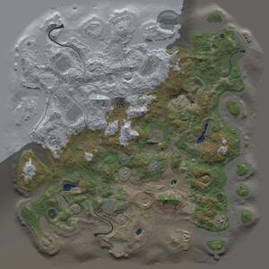 Thumbnail Rust Map: Procedural Map, Size: 4500, Seed: 4838893, 16 Monuments