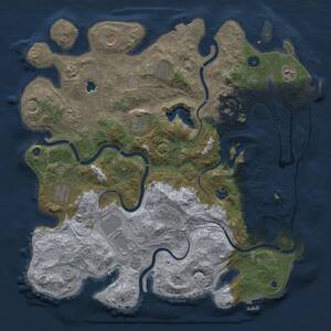 Thumbnail Rust Map: Procedural Map, Size: 4250, Seed: 574664975, 17 Monuments