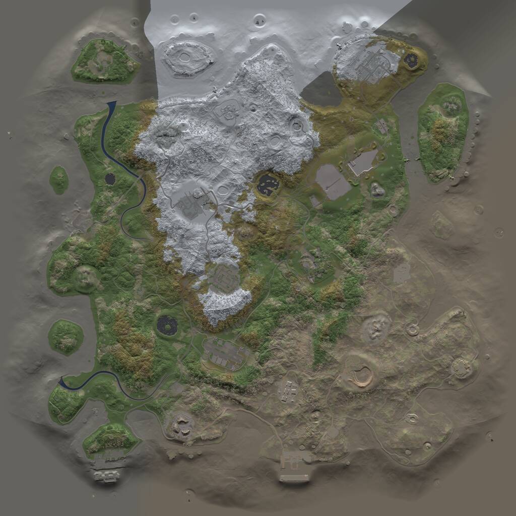 Rust Map: Procedural Map, Size: 3750, Seed: 120138102, 16 Monuments