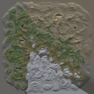 Thumbnail Rust Map: Procedural Map, Size: 6000, Seed: 675319, 17 Monuments