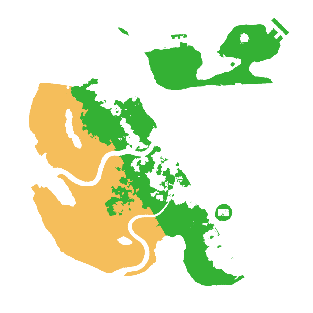 Biome Rust Map: Procedural Map, Size: 3000, Seed: 516131640