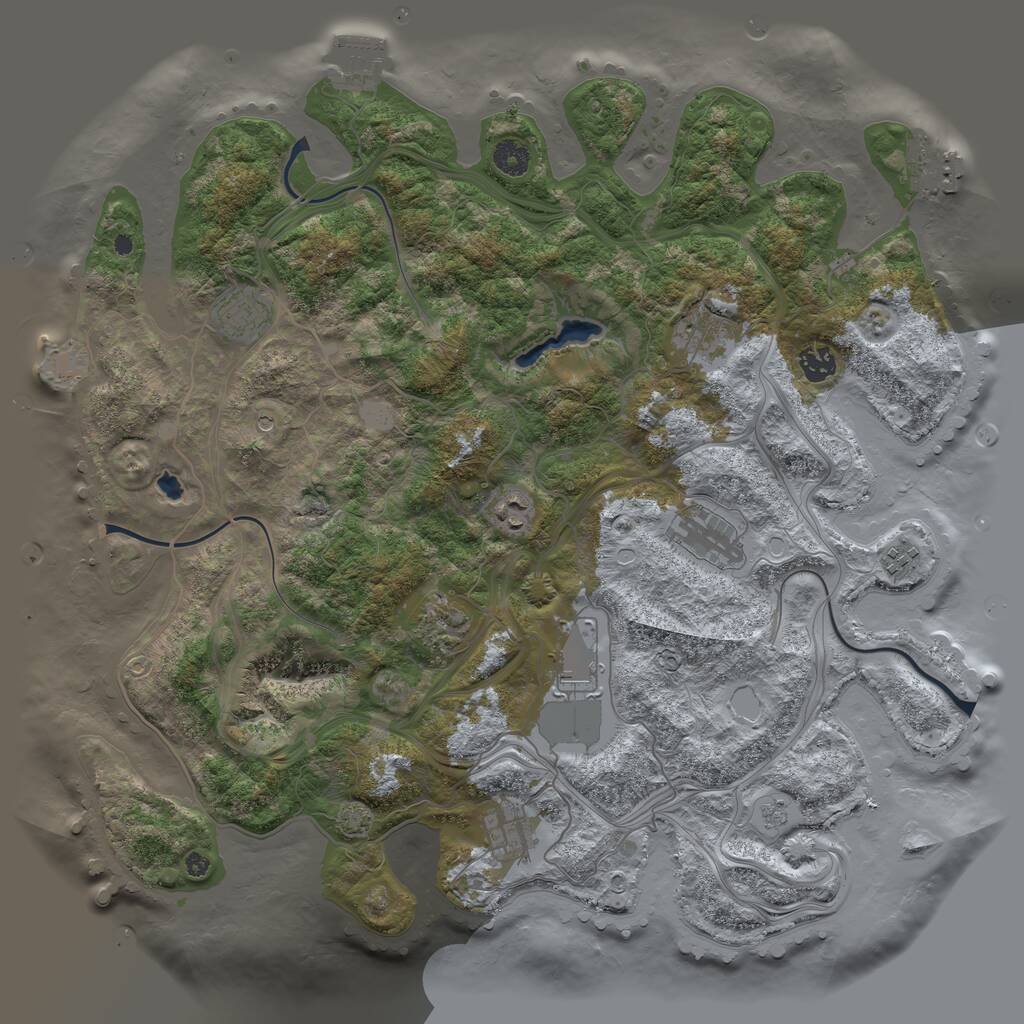 Rust Map: Procedural Map, Size: 4250, Seed: 298143065, 15 Monuments