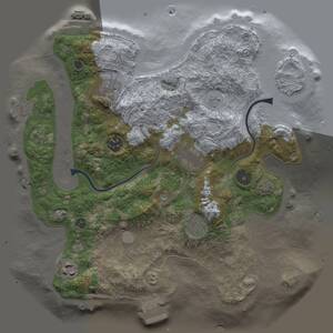 Thumbnail Rust Map: Procedural Map, Size: 3230, Seed: 481994, 11 Monuments