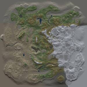 Thumbnail Rust Map: Procedural Map, Size: 4450, Seed: 35854, 17 Monuments